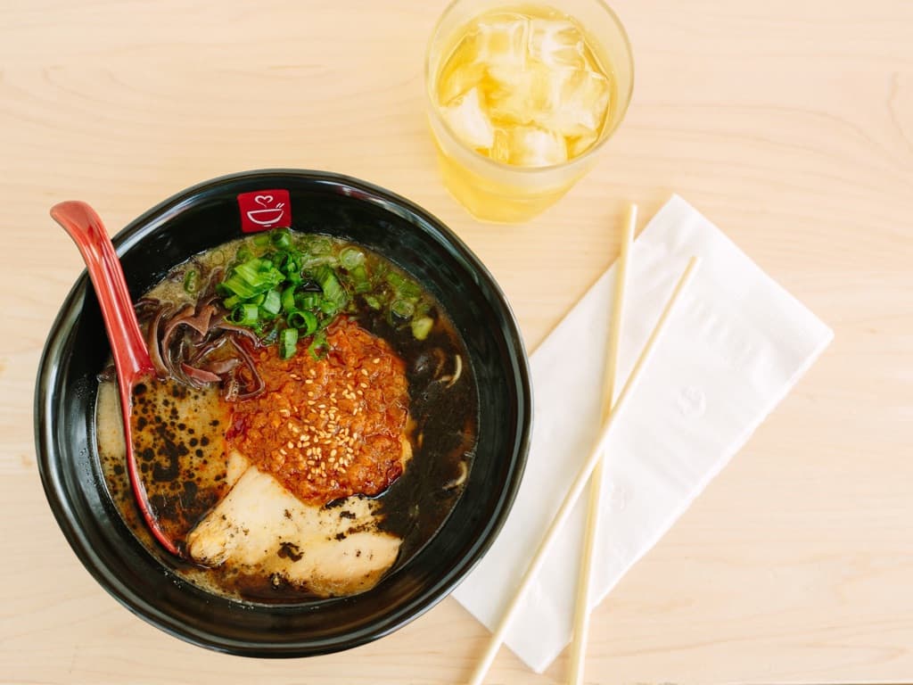 Tonkotsu ramen bowl from Tatsu Ramen